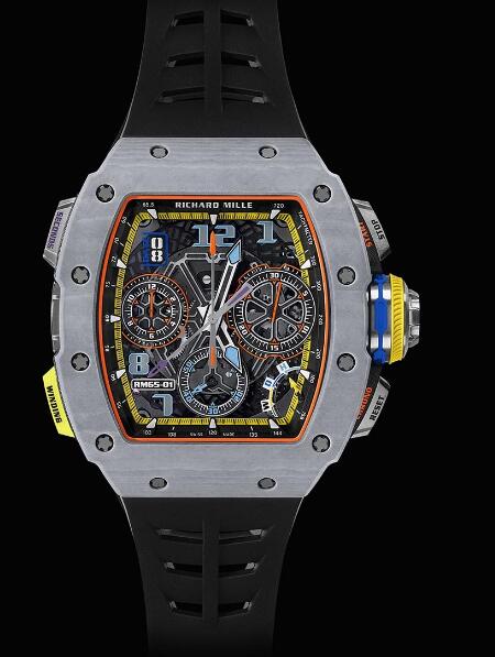 Review Replica Richard Mille RM 65-01 Automatic Split-Seconds Chronograph Yellow Watch